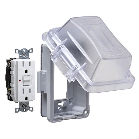 electrical box cover waterproof|waterproof outlet covers home depot.